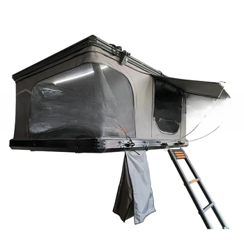Алюминиевая палатка на крыше для внедорожника, жесткая оболочка, боковая палатка на крыше, автомобиль, 1-2 человека, палатка для кемпинга на открытом воздухе