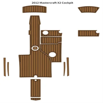 2012 Mastercraft X2 Коврик для кокпита Лодка EVA пенопласт из искусственного тика палубный коврик для пола