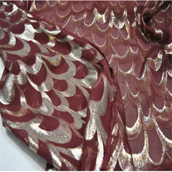 Элегантная блестящая шелковая ткань цвета Шелковицы, фиолетово-красная рыбья чешуя, роскошь для Сари, летние весенние тканевые брюки, пальто