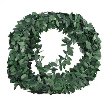 7,5 М Искусственная Гирлянда из плюща, Зеленые листья, Имитация Виноградной лозы Для Свадебной церемонии, повязки своими руками