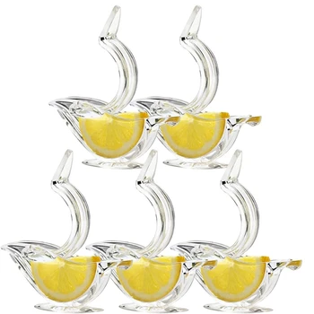 Ручная соковыжималка для лимона, Акриловая Ручная соковыжималка для ломтиков лимона для выжимания лимонного сока (5 шт.)
