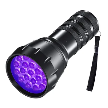 51LED Фиолетовый световой фонарик 395nm Ручной ультрафиолетовый фонарик для проверки идентификации