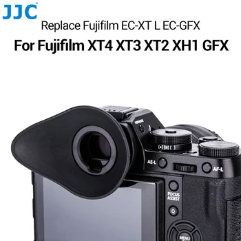 JJC Наглазник Окуляр Видоискателя Мягкие Длинные тени для век Для Fujifilm X-T3 X-T2 X-T1 XT4 X-H2 GFX100 GFX 50S II Заменить EC-XT L EC-GFX