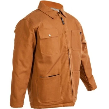 Мужская Брезентовая рабочая куртка, Утепленное пальто, Флисовые карманы, Утепленная непромокаемая ткань