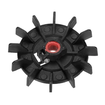 1 шт. лопасть вентилятора круглой формы 116 мм x 14 мм Диаметр отверстия Черный инженерный пластик с 12 лопастями