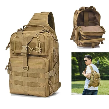 Мужская Тактическая сумка на плечо, Камуфляжный слинг Molle, аптечка первой помощи, Военный Походный Походный рюкзак, сумка для Рыбалки, Охотничий рюкзак