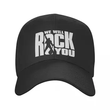 Новая модная бейсболка We Will Rock You Для мужчин И женщин, Регулируемая шляпа Queen Rock Dad, Уличные бейсболки, кепки для дальнобойщиков