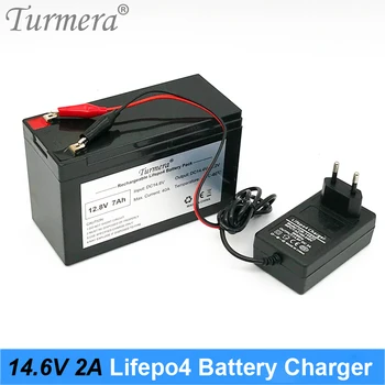 Turmera 14,6 V 2A 4S Lifepo4 Зарядное устройство постоянного тока 5,5 *2,1 мм для 4 серий 12V 12,8 V 14,4 V 18650 32650 32700 33140 Lifepo4 Использование Батареи