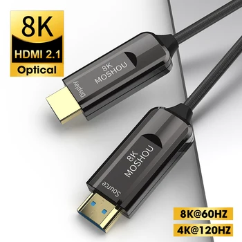 8K Оптоволоконный HDMI 2,1 Кабель ARC HDR 4K 120Hz Мультимедийный Интерфейсный Кабель Высокой четкости для PS5 Samsung QLED TV Усилитель