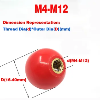 Цельная шариковая гайка из бакелита/Шариковая ручка/Накидная гайка/Коромысло с внутренней резьбой M4-12