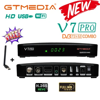 1080P HD DVB-S2 GTmedia V7 PRO Mars комбинированный спутниковый ТВ-ресивер DVB-T/T2 с Поддержкой USB Wifi BISS auto roll DRE Biss клавиша