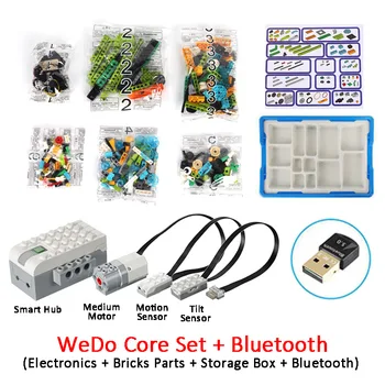 Новый Технический набор робототехники WeDo 2.0, строительные блоки, кирпичи, совместимые с 45300 We-Do 3.0, обучающие игрушки 