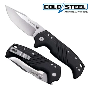 Cold Steel Engage 35DPLC Карманный Складной Нож 8Cr13Movl Лезвие Из Нейлонового Волнистого Волокна Ручка Для Кемпинга На Открытом Воздухе Тактические Ножи Выживания