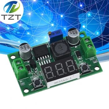 TZT LM2596 DC 4,0 ~ 40-13-37 В Регулируемый понижающий модуль питания + светодиодный вольтметр постоянного тока