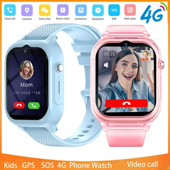 для Xiaomi Mijia Детские смарт-часы Детские GPS 4G SIM-карта SOS Водонепроницаемый IP67 видеозвонок подарок студенческие детские новейшие умные часы