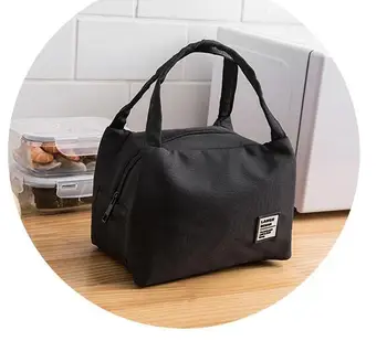 10 шт./лот, Портативная сумка для ланча, Новый термоизолированный ланч-бокс, классная сумка, водонепроницаемая повседневная сумка для ланча с длинной ручкой