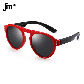 Солнцезащитные очки JM с круглой поляризацией Kis для мальчиков и девочек T1922