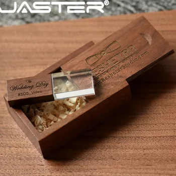 JASTER Crystal plus двухтактная коробка Кленовый USB флэш-накопитель 4 ГБ 8 ГБ 16 ГБ 32 ГБ 64 ГБ 128 ГБ USB 2,0 usb флэш-накопитель cute memoria usb