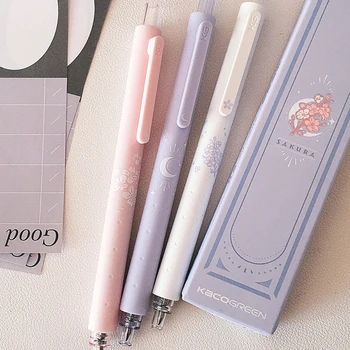 3шт Гелевые ручки Cherry Blossom 0,5 мм, Нейтральные ручки, Милая Шариковая ручка, Японские Канцелярские принадлежности, Школьные канцелярские принадлежности