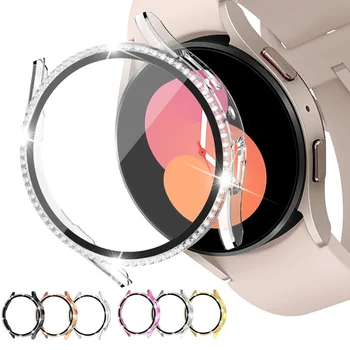 Чехол для часов Samsung Galaxy Watch 4 40 мм 44 мм Протектор для часов 5 44 мм 40 мм ПК с закаленной пленкой Встроенный защитный чехол