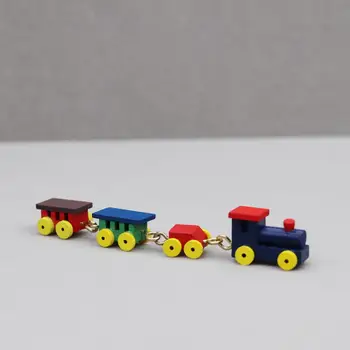 Легкая Детская Игрушка-Паровозик, Мини-модель Поезда, устойчивая к падению, Украшает