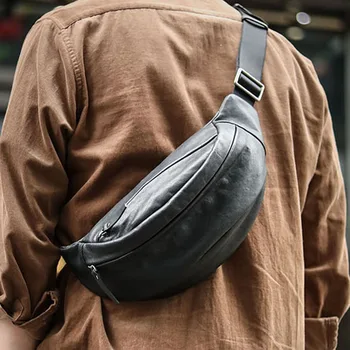 AETOO Оригинальный дизайн, простая портативная сумка для верховой езды, бесплатная нагрудная сумка в пригородном стиле, мужская сумка-мессенджер из воловьей кожи растительного дубления, p