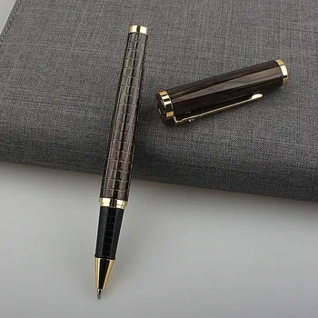 высококачественная роскошная ручка-роллер 8035 с алмазным зажимом, металлическая шариковая ручка для школьных принадлежностей для учащихся