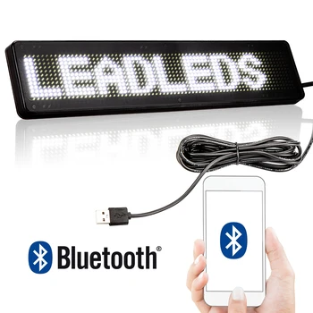 Светодиоды Bluetooth LED Автомобильный знак Приложение Программируемая Прокручивающаяся доска объявлений Поддержка Текстового Рисунка Граффити Ритм для автомобильного магазина