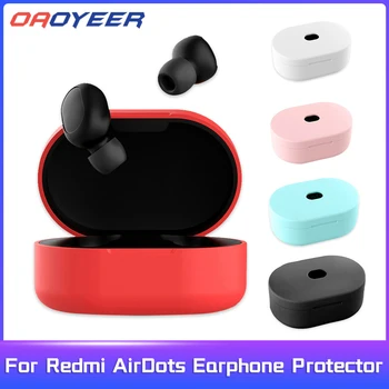 Силиконовый чехол для наушников Redmi AirDots TWS Bluetooth чехол для наушников Беспроводная гарнитура Защитный чехол сумка аксессуары для наушников