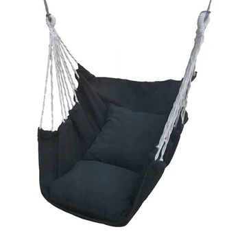 Подвесной веревочный гамак, Кресло-качели, утолщенный Качественный подвесной стул из хлопчатобумажной ткани для превосходного комфорта