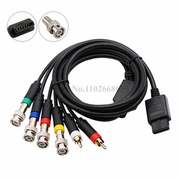 Оптовая продажа 50 шт. RGB / RGBS RCA Кабель для NGC / N64 / SFC /SNES Композитный кабель Аксессуары для игровых консолей