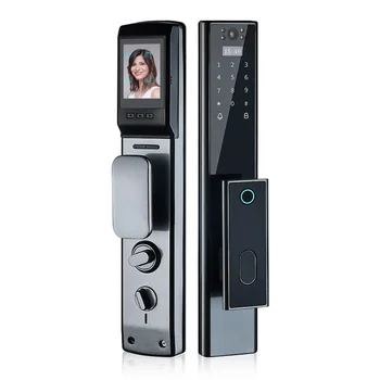 Новый Дизайн Умный Дверной замок 2021 Камера видеонаблюдения Домашняя Безопасность Полностью автоматический дверной замок с отпечатком пальца