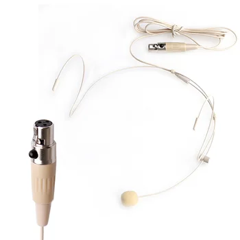 1 шт. микрофон с двумя ушными крючками, головной микрофон для гарнитуры Shure ALL XLR 3PIN TA3F