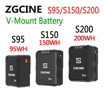 ZGCINE S95/S150/S200 Мини литиевая батарея с V-образным креплением/V-образным замком PD USB-C мощностью 100 Вт, D-TAP BP USB-C/-A Для Камер, Смартфонов, Ноутбуков