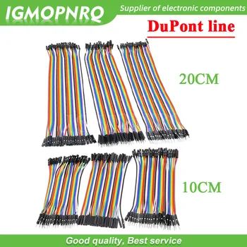 120шт 10 см 20 см Линия Dupont от мужчины к мужчине + от мужчины к женщине и от женщины к женщине соединительный провод Dupont кабель для Arduino diy kit