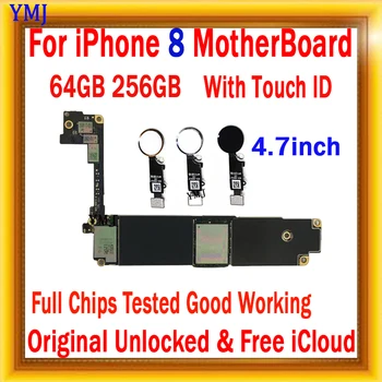 Для iPhone 8 Материнская плата 64 ГБ/256 ГБ Оригинальная Разблокированная Для iphone 8 Материнская плата с полным набором чипов, Протестирована, хорошо работает с системой IOS