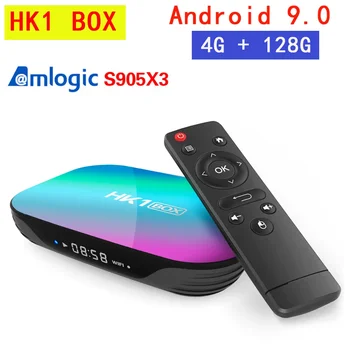 КОРОБКА 8K 4GB 128GB TV Box Amlogic S905X3 Android 9,0 Smart TV BOX 1000M Двойной Wifi Google Player Медиаплеер Youtube