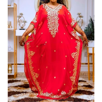 Красные модные кафтаны из Марокко, Дубая, платье Farasha Abaya, очень необычное и экзотическое сексуальное платье
