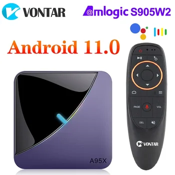 A95X F3 Air II RGB TV BOX Android 11 Amlogic 4 ГБ оперативной памяти 64 ГБ 32 ГБ BT Wifi 4K Медиаплеер 2G 16G Телеприставка TVBOX медиаплеер