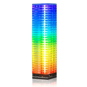 Nobsound Crystal Cube Микрофон/Линейный Анализатор музыкального спектра RGB LED Стерео Аудио Дисплей Визуализатор Измеритель Уровня звука Ночник