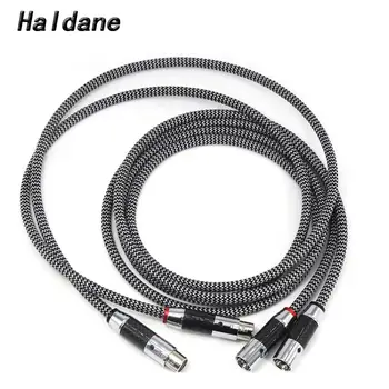 Haldane Pair Hi-FI Посеребренный QED Audio XLR Сбалансированный соединительный кабель для карбонового разъема XLR