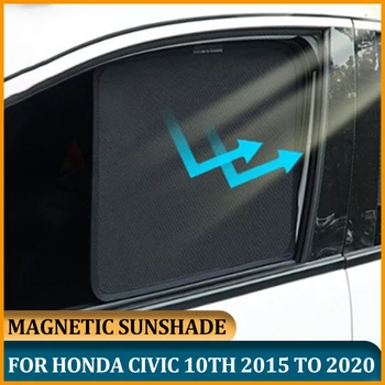 Магнитный Солнцезащитный Козырек На Окно Автомобиля Для Honda Civic 10th 2020 2019 Детское Боковое Окно Солнцезащитный Козырек Для Civic FC 2015 2016 2017 2018