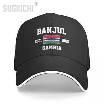 Бейсболка Гамбия, 1965 Банджул Столица Мужчины женщины Унисекс хип-хоп Сэндвич кепки Snapback Гольф шляпа Рыбалка