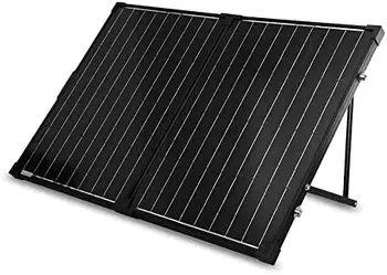 Портативная солнечная панель мощностью 200 Вт 12 Вольт с водонепроницаемым контроллером зарядного устройства 20A, Складной Чемодан с солнечной панелью мощностью 100 Вт с регулируемым