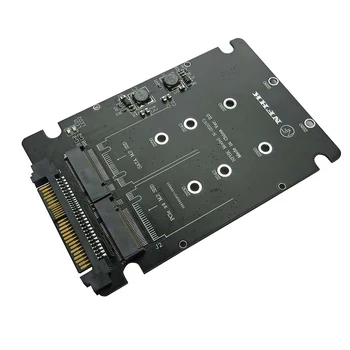 Адаптер NVME Riser M.2 SSD для U.2 Адаптер 2в1 M.2 NVMe + M.2 SATA NGFF SSD для PCI-e U.2 SFF-8639 Адаптер PCIe M2 Конвертер карты