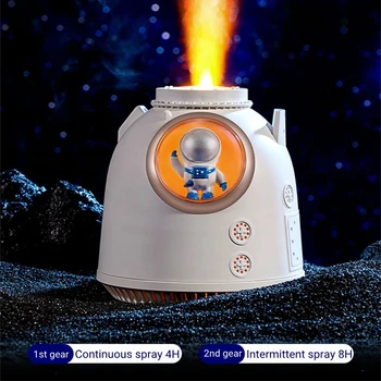 260 мл Космический Капсульный Увлажнитель воздуха USB Ультразвуковой Холодный туман, Ароматерапевтический диффузор для воды со светодиодной подсветкой, увлажнитель астронавта