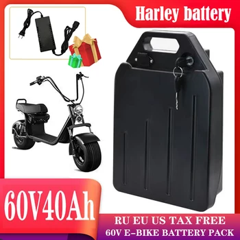 60V40Ah 16S 18650 литиевая батарея электрического мотоцикла Harley Ее можно использовать для велосипеда мощностью ниже 1800 Вт ЕС Безналоговое подарочное зарядное устройство